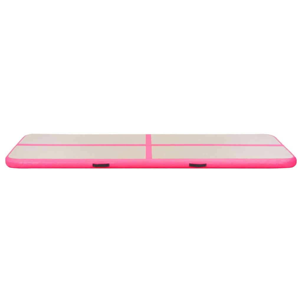 Inflatable Gymnastics Mat with Pump 315"x39.4"x3.9" PVC Pink